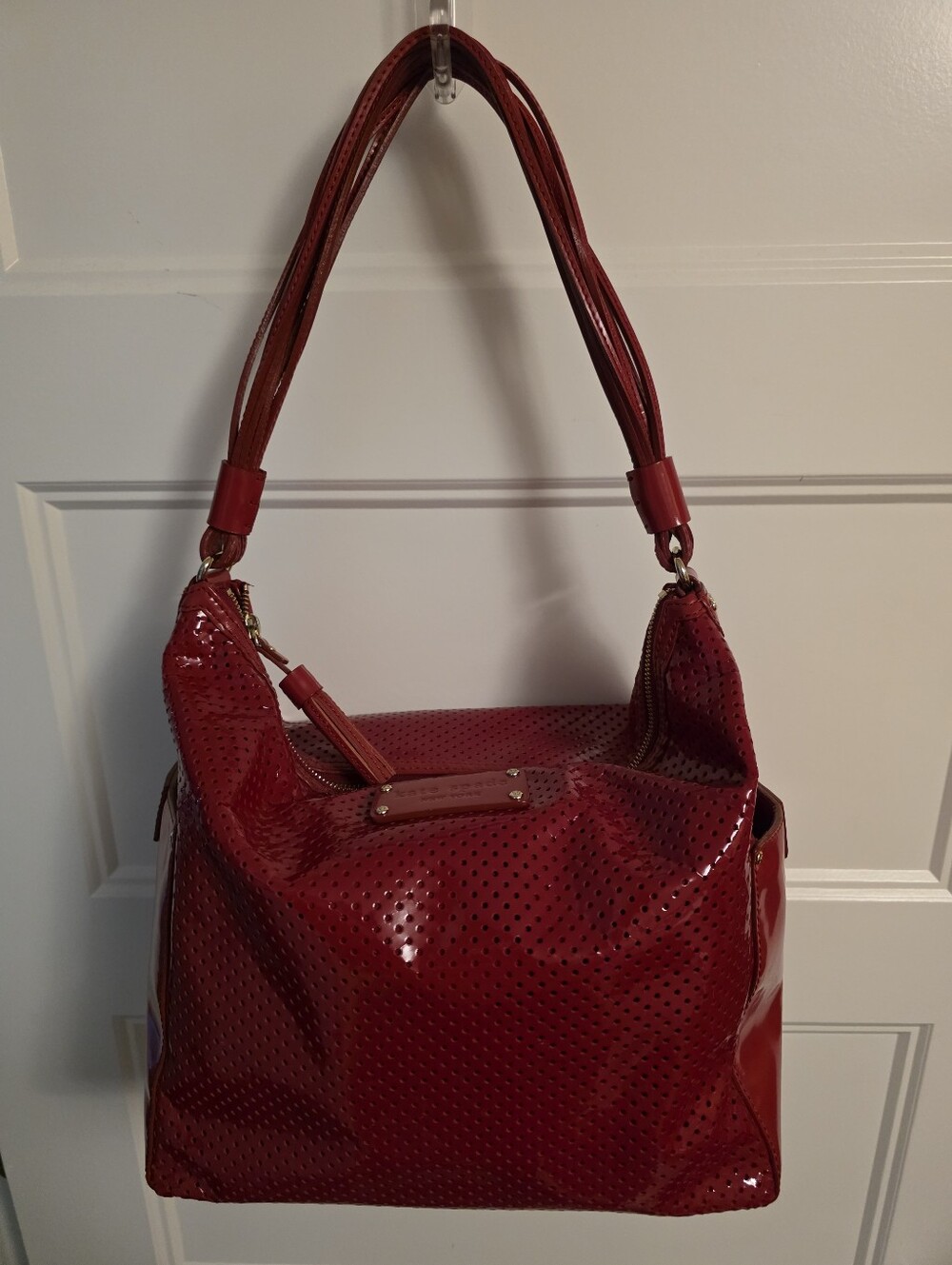 Kate Spade Perforated Patent Leather Vintage Bag